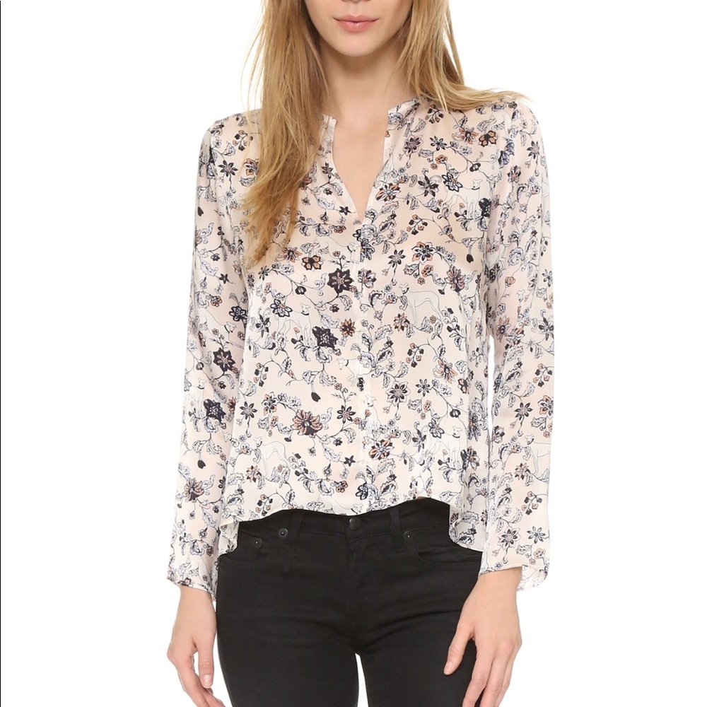 Club Monaco aldabella silk blouse - XS